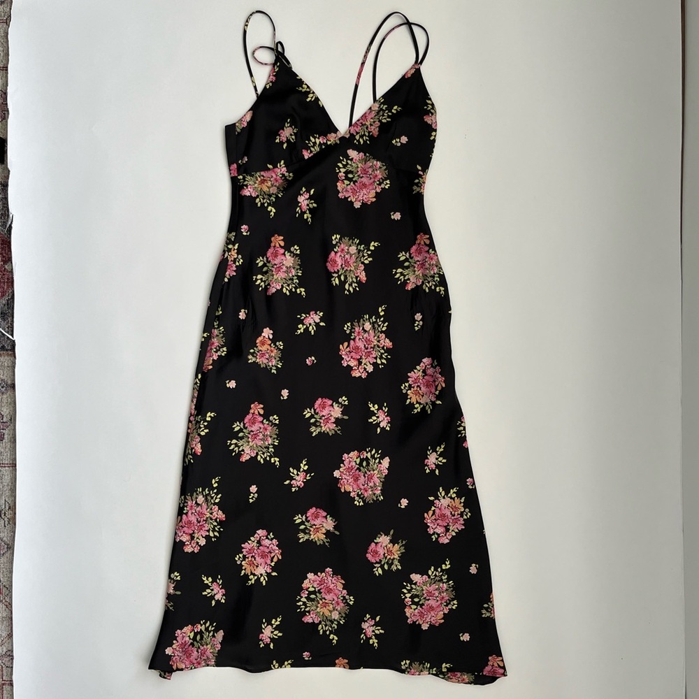 Zara women’s floral sleeveless nylon dress